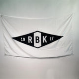 Ekstraflagg Til Balkongstang Hvitt m/logo